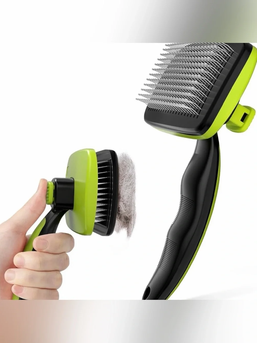 🐕🐈 Pecute Self-Cleaning Slicker Brush for Dogs & Cats